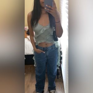 Zara blouse, size XS, color green